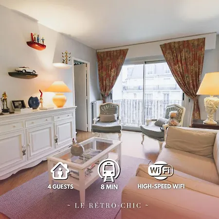 Le Retro-chic - T2 Raffinee - Balcon & Metro M12 Apartment